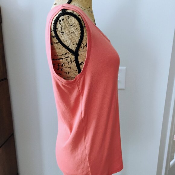 J JILL PIMA COTTON STRETCH TANK/TOP. Nice Condition! - Picture 2 of 12